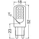 LEDVANCE LED PIN40 DIM 4W 827 CL G9 P       LEDV